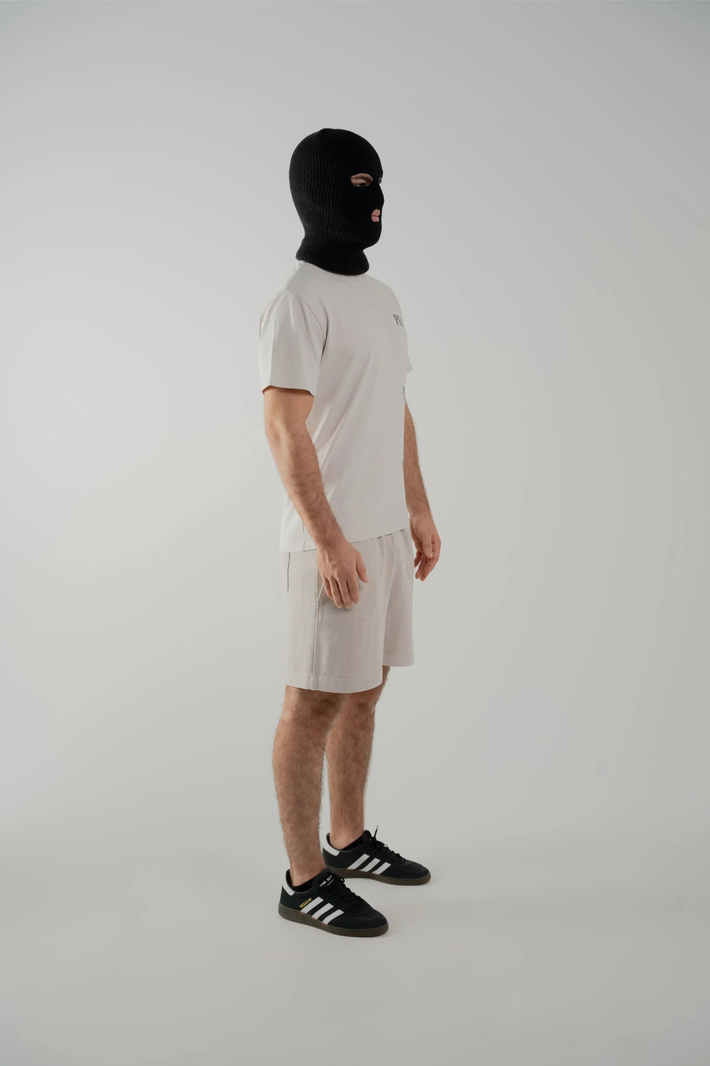 OFF_DUTY_SET TEE: 240_GSM_100%_CARDED_COTTON SHORT: 320_GSM_80%_COTTON_20%_POLYESTER_CVC_FLEECE