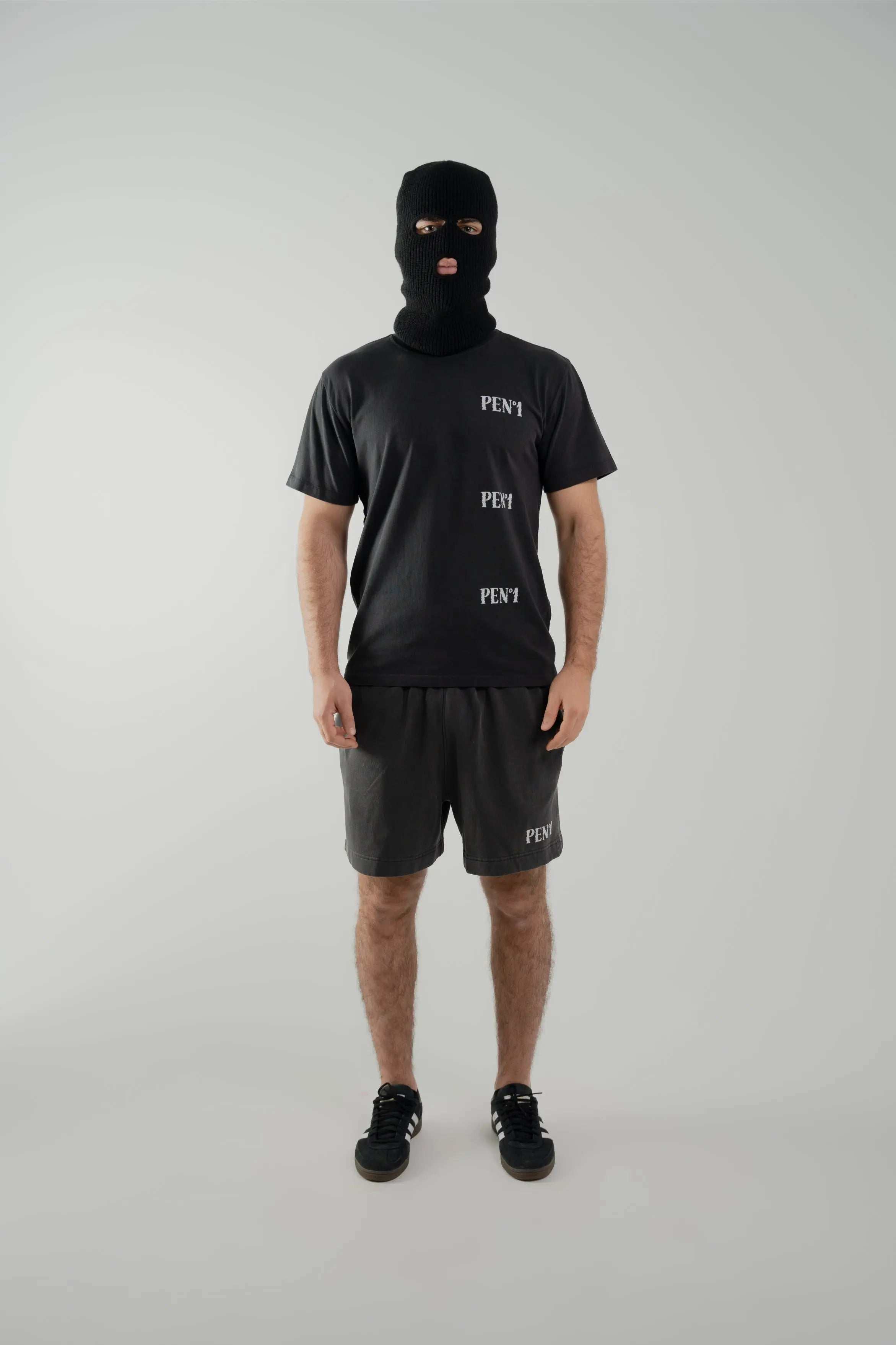 OFF_DUTY_SET TEE: 240_GSM_100%_CARDED_COTTON SHORT: 320_GSM_80%_COTTON_20%_POLYESTER_CVC_FLEECE