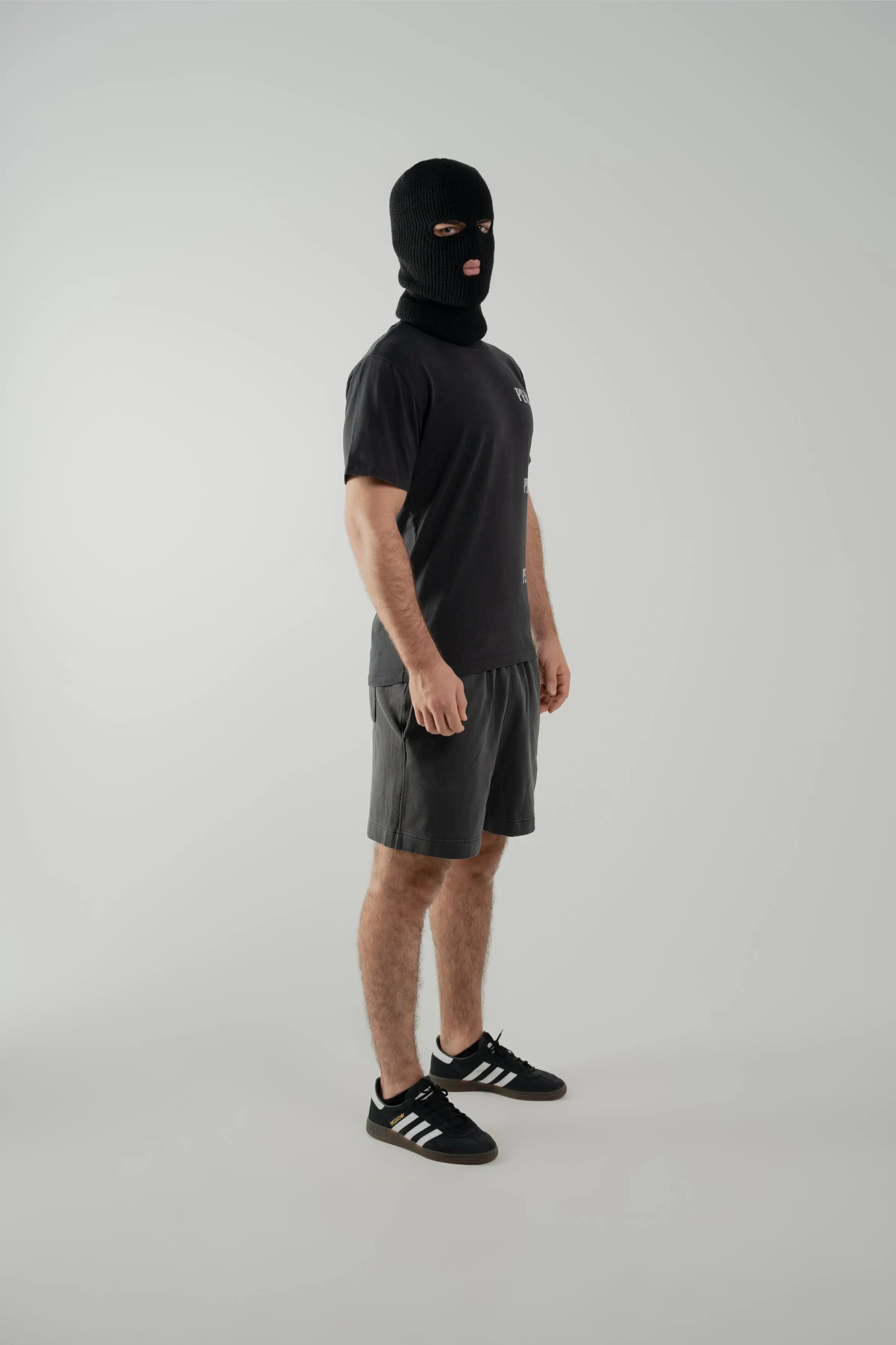 OFF_DUTY_SET TEE: 240_GSM_100%_CARDED_COTTON SHORT: 320_GSM_80%_COTTON_20%_POLYESTER_CVC_FLEECE