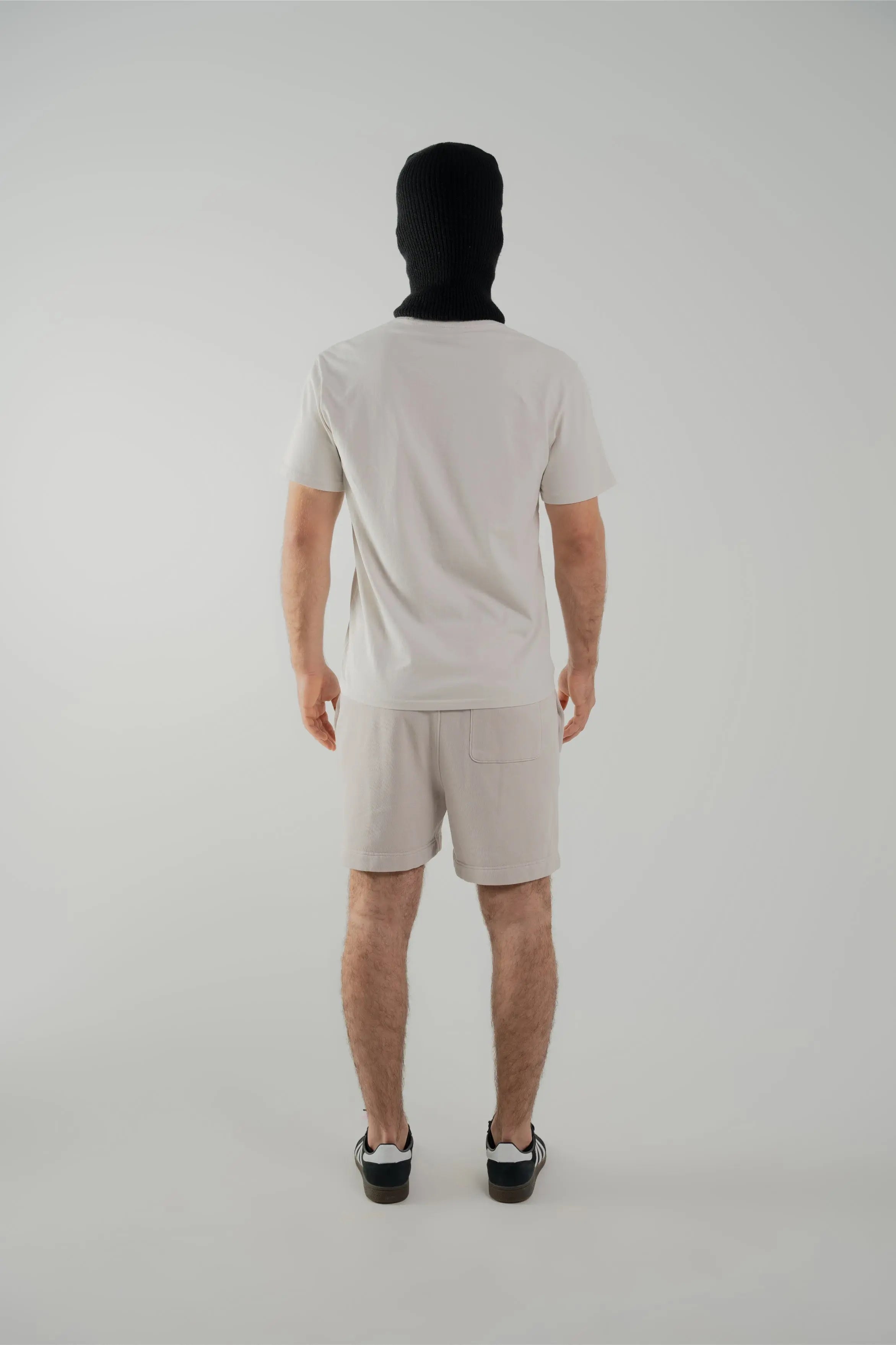 OFF_DUTY_SET TEE: 240_GSM_100%_CARDED_COTTON SHORT: 320_GSM_80%_COTTON_20%_POLYESTER_CVC_FLEECE