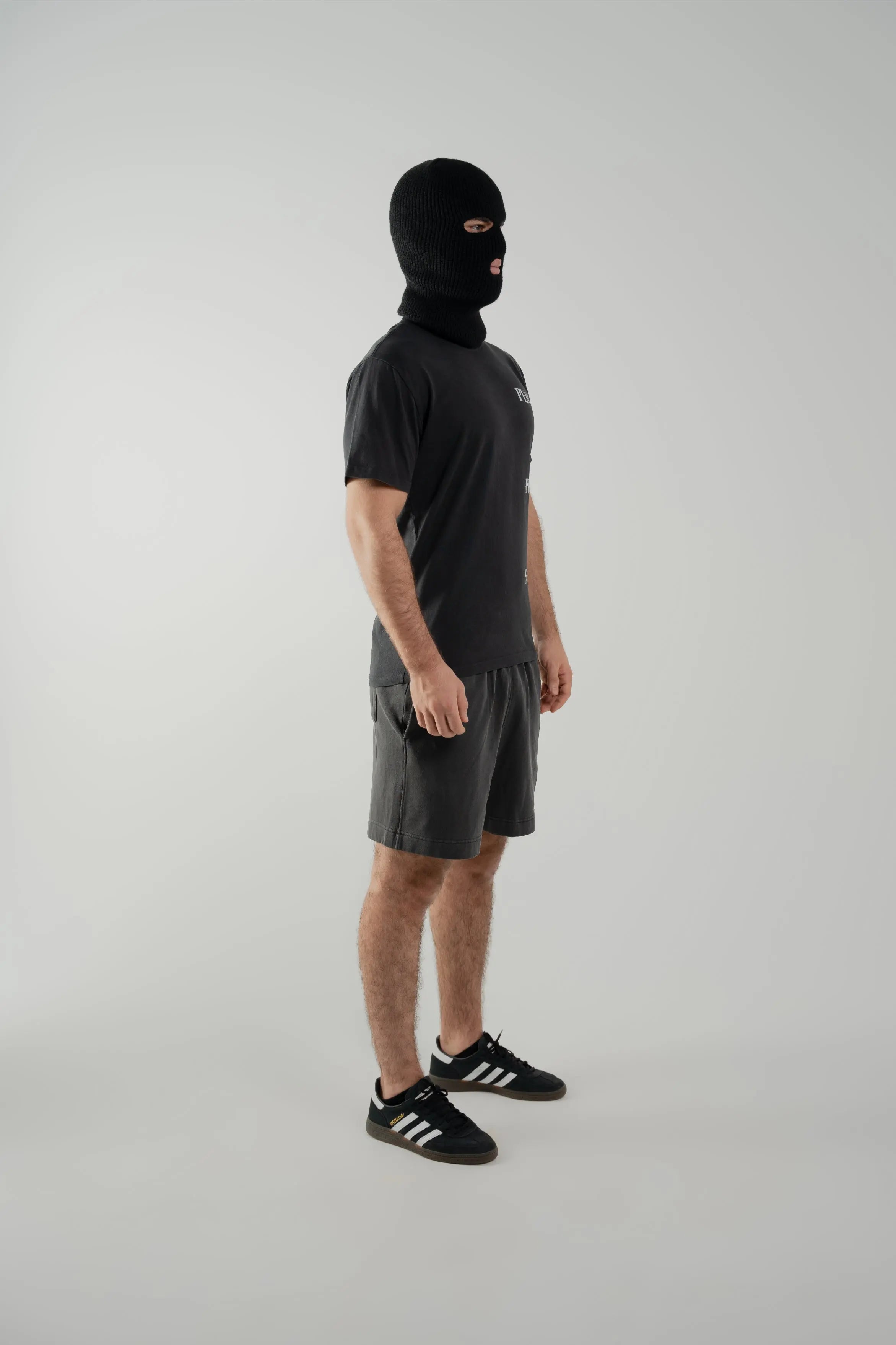 OFF_DUTY_SET TEE: 240_GSM_100%_CARDED_COTTON SHORT: 320_GSM_80%_COTTON_20%_POLYESTER_CVC_FLEECE